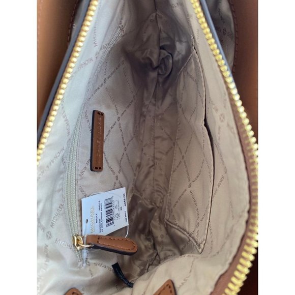 Michael Kors MK Nicole Large Triple Compartment Crossbody- Vanilla - Picture 7 of 9